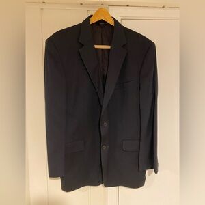 Jos. A. Bank Men’s Navy wool blazer/suit/sport coat 44 regular-2 button w/vent.